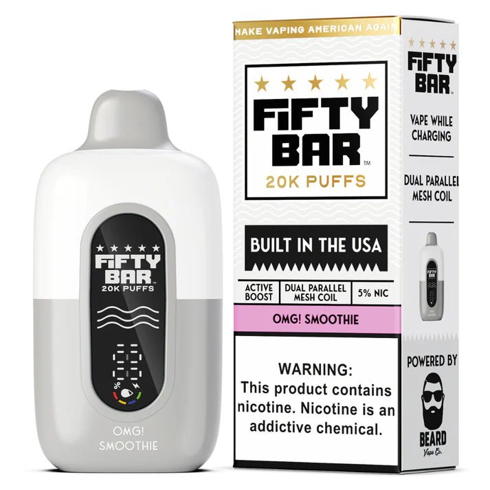Fifty Bar 20K Disposable — Frozen Orange Mango Pear (OMG! Smoothie) (White Series)