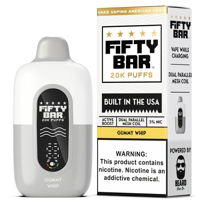 Fifty Bar 20K Disposable — Pineapple Whip (Gummy Whip) (White Series)