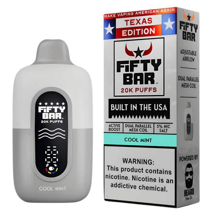 Fifty Bar 20K Disposable — Cool Mint (Texas Edition)