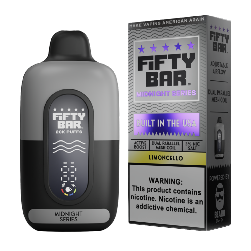 Fifty Bar 20K Midnight Series Disposable Vape — Limoncello