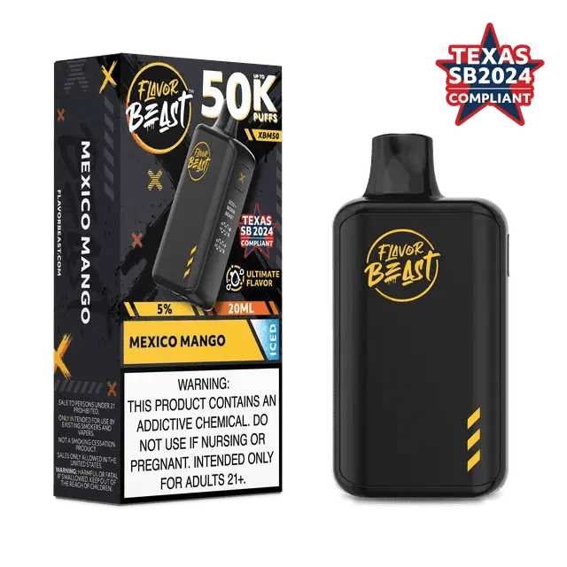 Flavor Beast XBM50 50K Disposable — Mexico Mango ICED