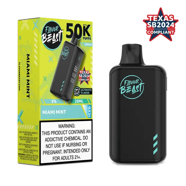 Flavor Beast XBM50 50K Disposable — Miami Mint ICED
