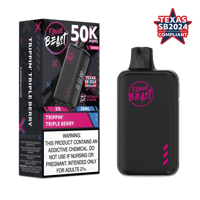 Flavor Beast XBM50 50K Disposable — Trippin' Triple Berry