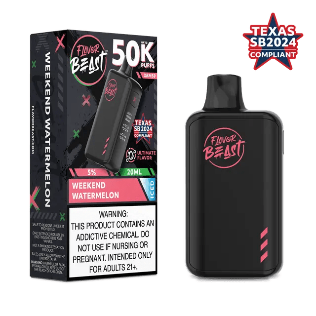 Flavor Beast XBM50 50K Disposable — Weekend Watermelon ICED