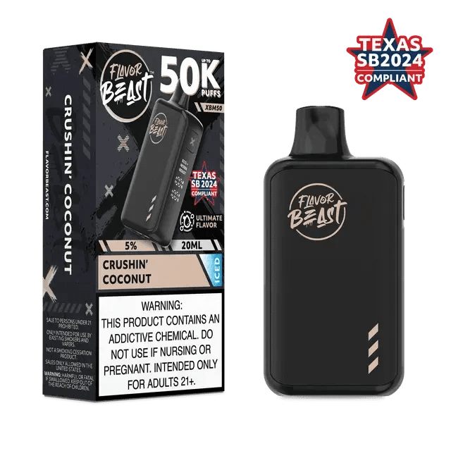 Flavor Beast XBM50 50K Disposable — Crushin' Coconut ICED