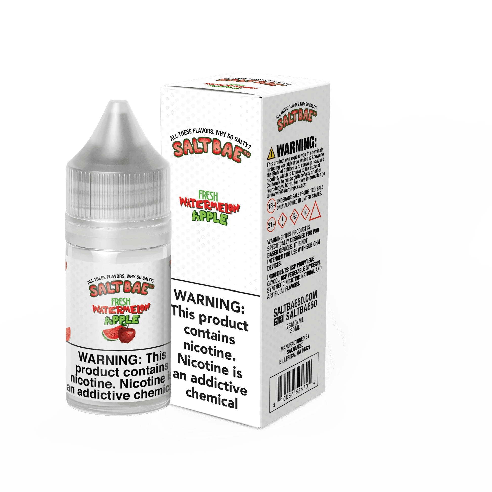 Salt Bae 50 - 30mL — Fresh Watermelon Apple