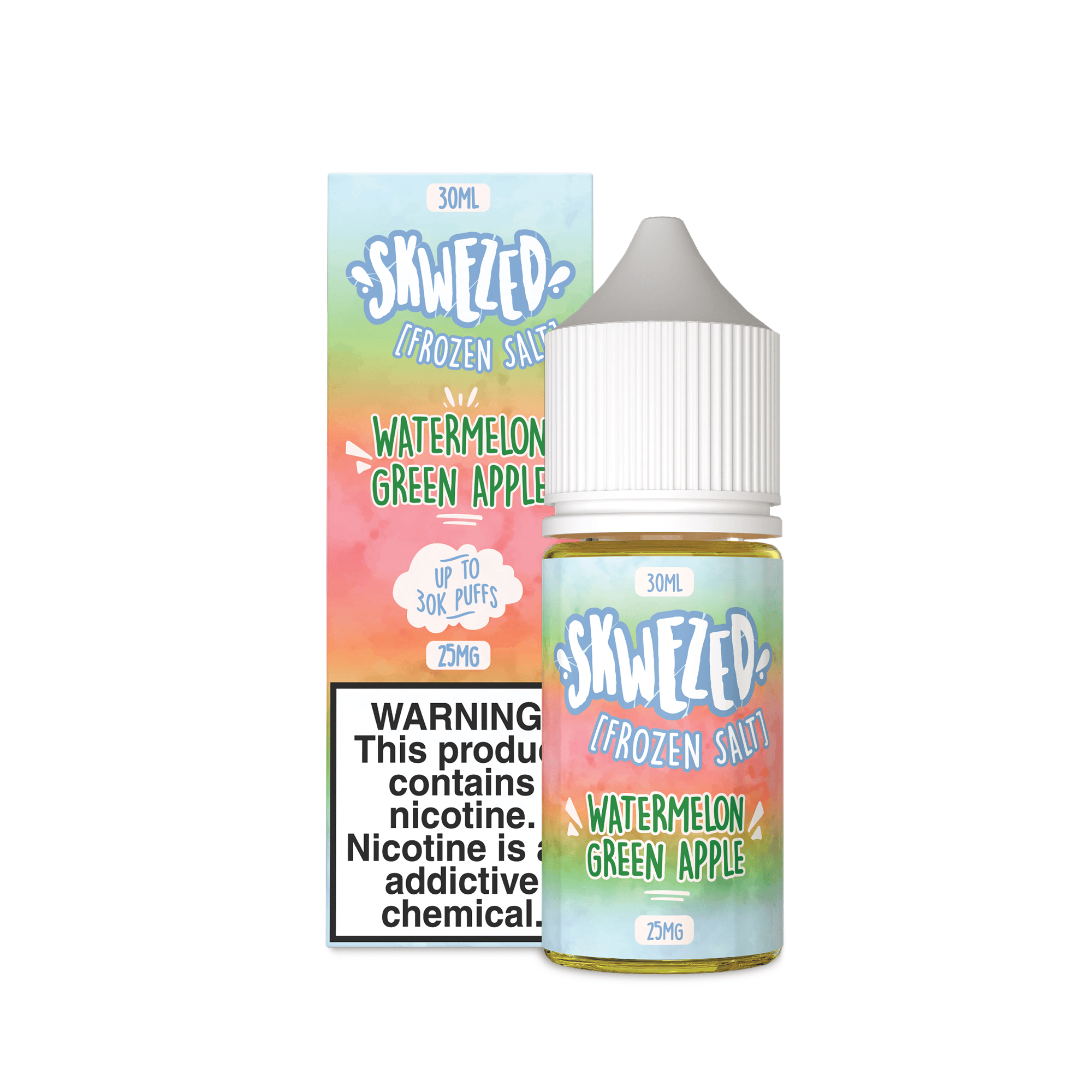 Skwezed Salt - 30mL — FROZEN Watermelon Green Apple (Sour Summer Splash)