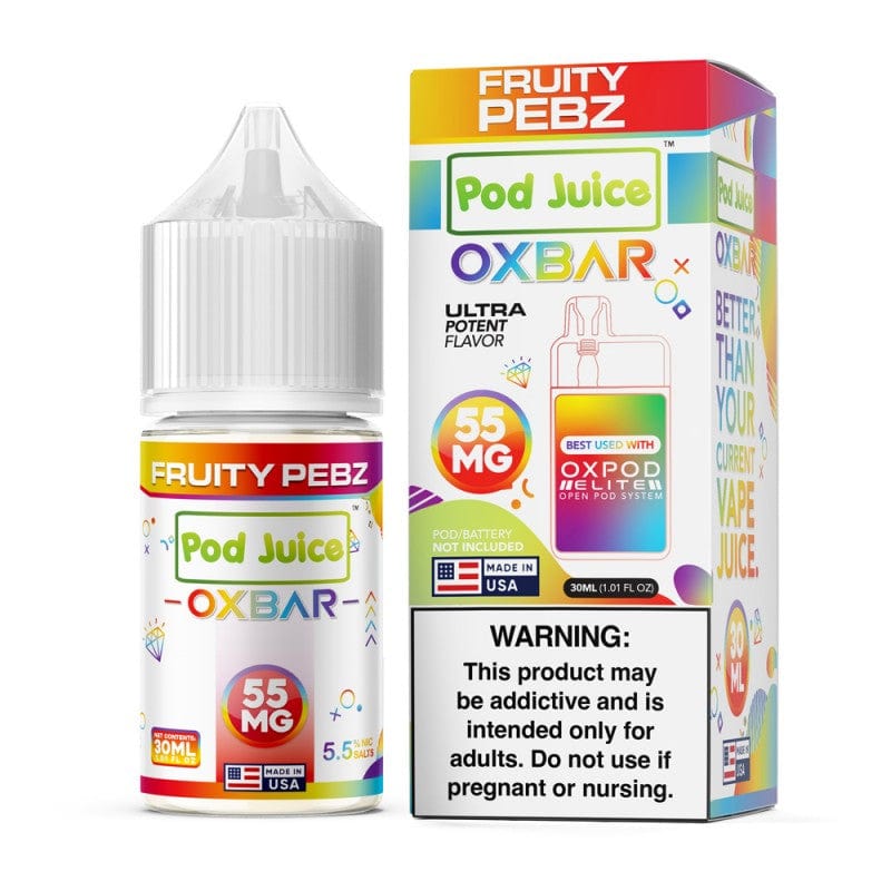 Oxbar x Pod Juice Salt - 30mL — Fruity Pebz