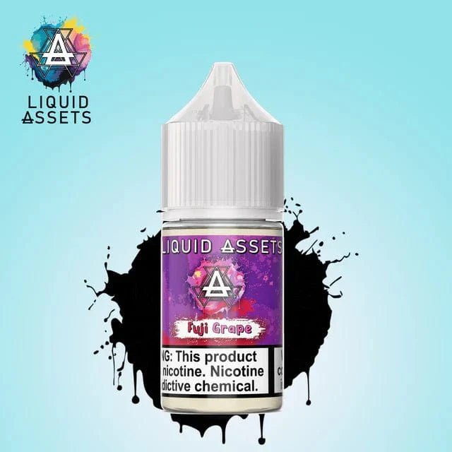 Fiji Grape SALT e-liquid by Liquid Assets in a 30mL bottle, featuring a vibrant grape flavor and nicotine salt formulation.