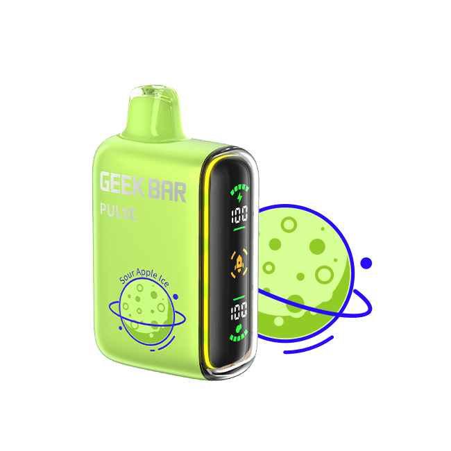 Geek Bar Pulse 15K Disposable Vape — Sour Apple Ice - PLANET EDITION