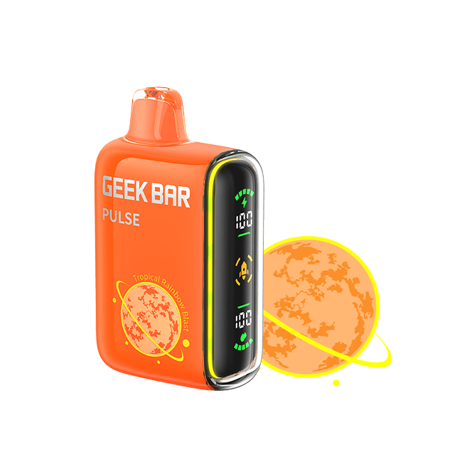 Geek Bar Pulse 15K Disposable Vape — Tropical Rainbow Blast - PLANET EDITION