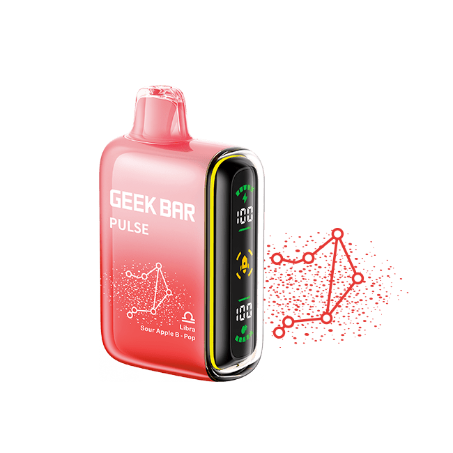 Geek Bar Pulse 15K Disposable Vape — Sour Apple Blow Pop/B-Burst - ZODIAC EDITION