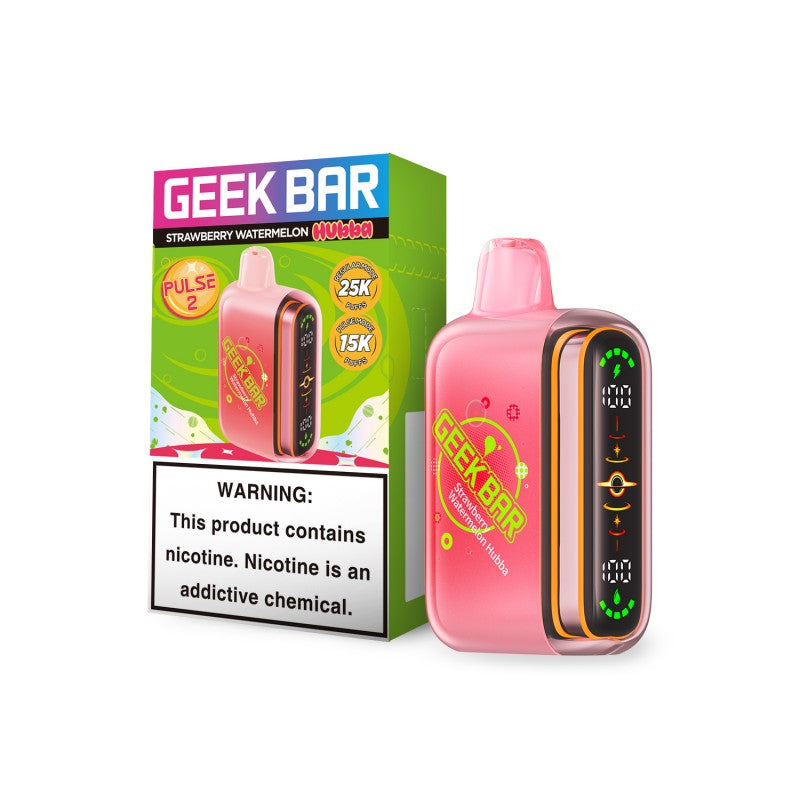 Geek Bar Pulse 2 25k Disposable — Strawberry Watermelon Hubba