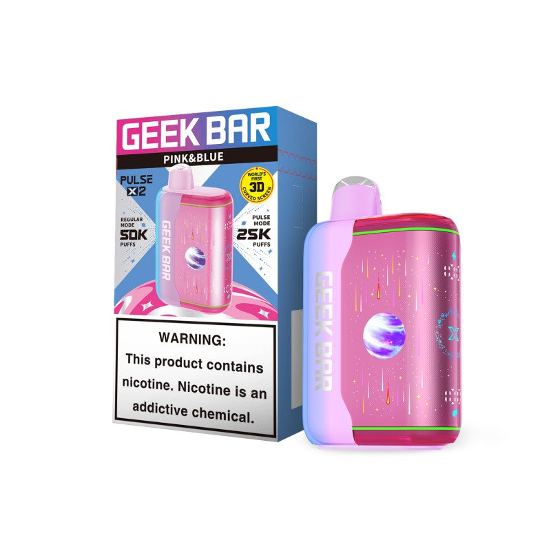 Geek Bar Pulse X2 50k Disposable — Pink and Blue