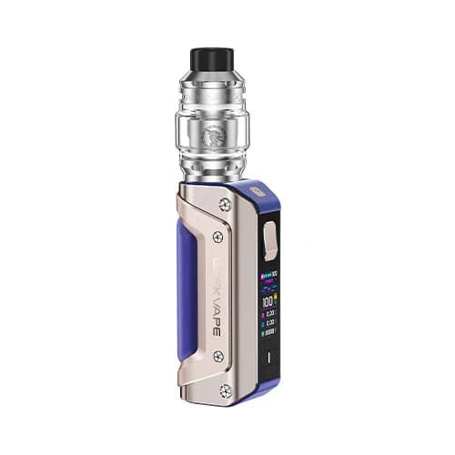 GeekVape Aegis Solo 3 S100 Starter Kit — Golden Blue (Built-in Battery)
