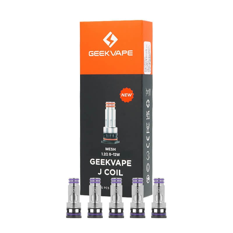 GeekVape J Series Mesh Coils for vape devices, featuring high-performance mesh design and compatible with GeekVape vape tanks.