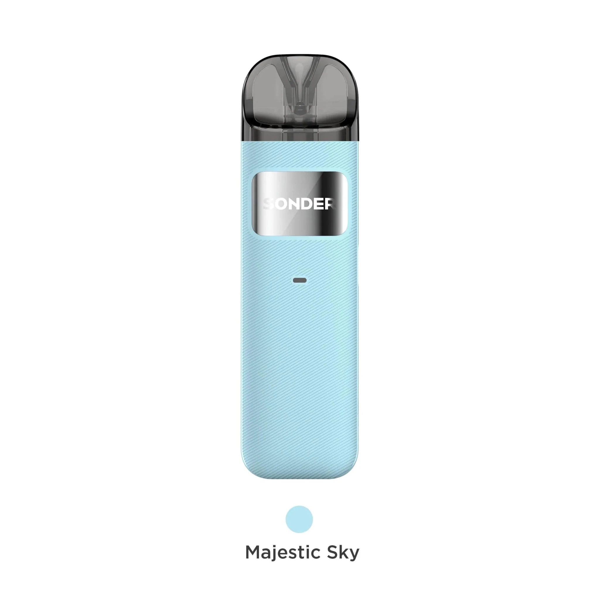GeekVape Sonder U Pod System hardware showing sleek design and compact form factor, with mouthpiece and pod visible.