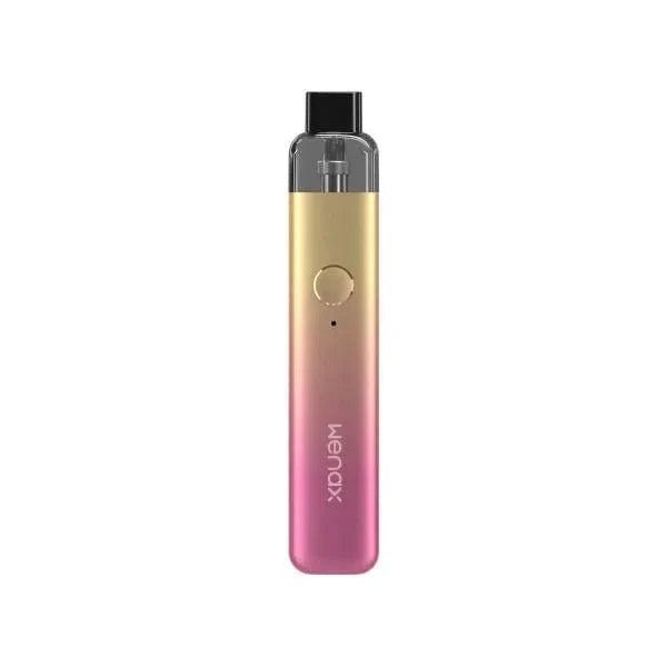GeekVape Wenax K1 16W pod system with sleek design, compact hardware, and integrated mouthpiece for vaping convenience.