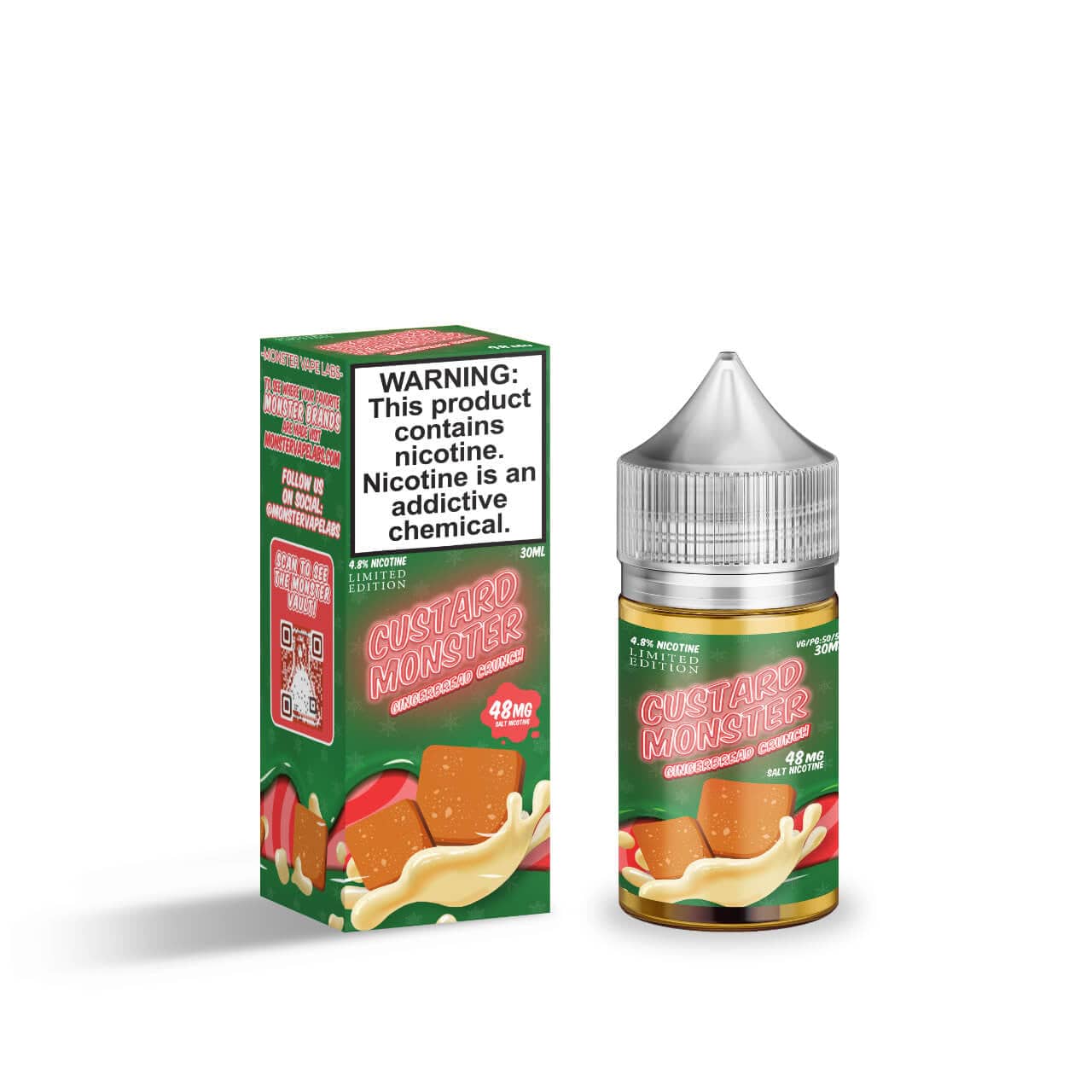 Custard Monster Salt - 30mL — Gingerbread Crunch