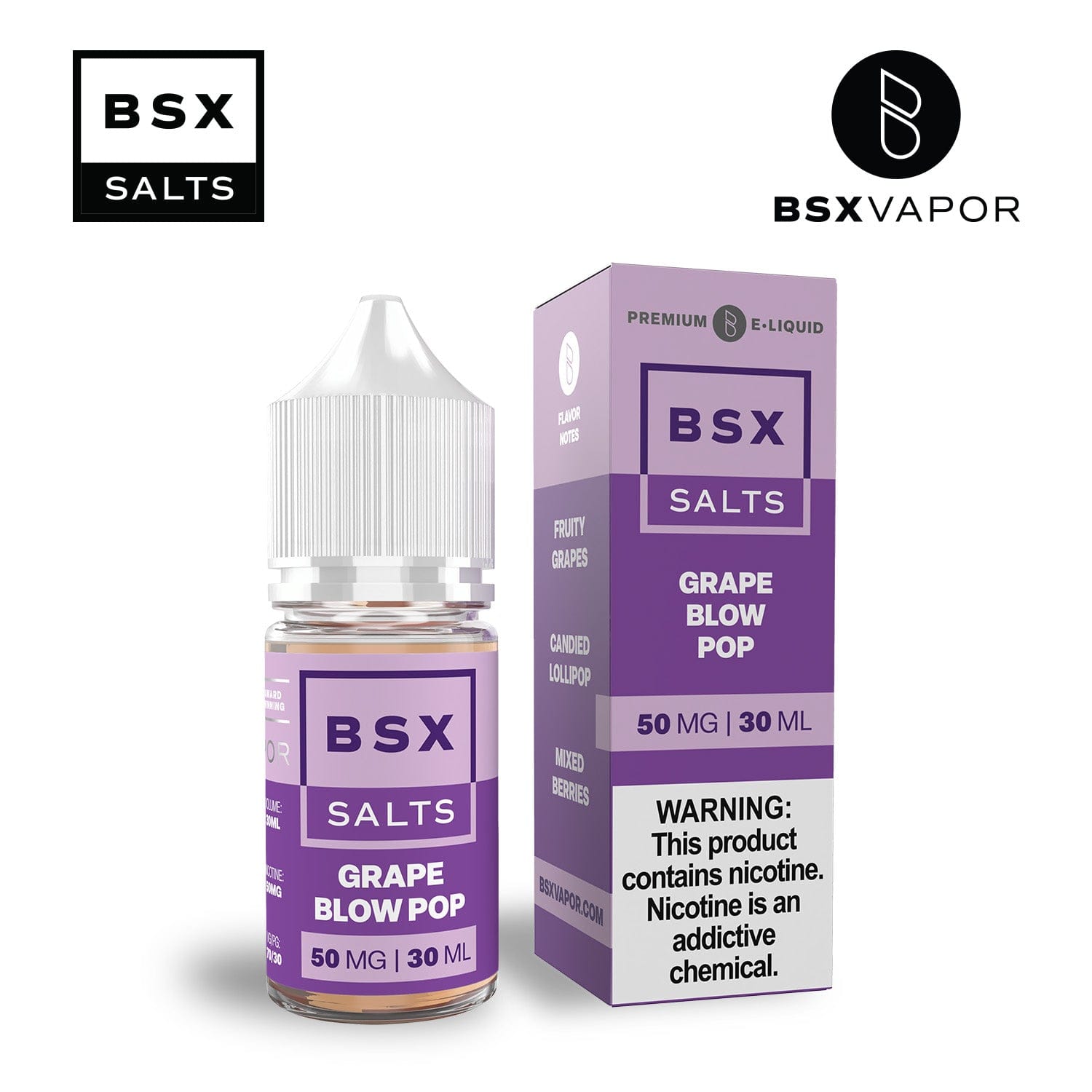 BSX Salts - 30mL — Grape Blow Pop