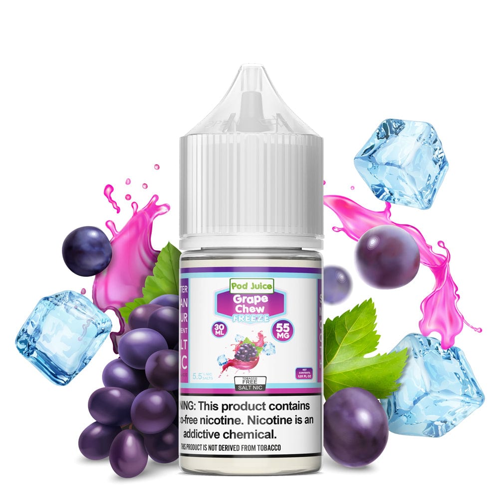 Pod Juice Freeze Salt - 30mL — Grape Chew FREEZE