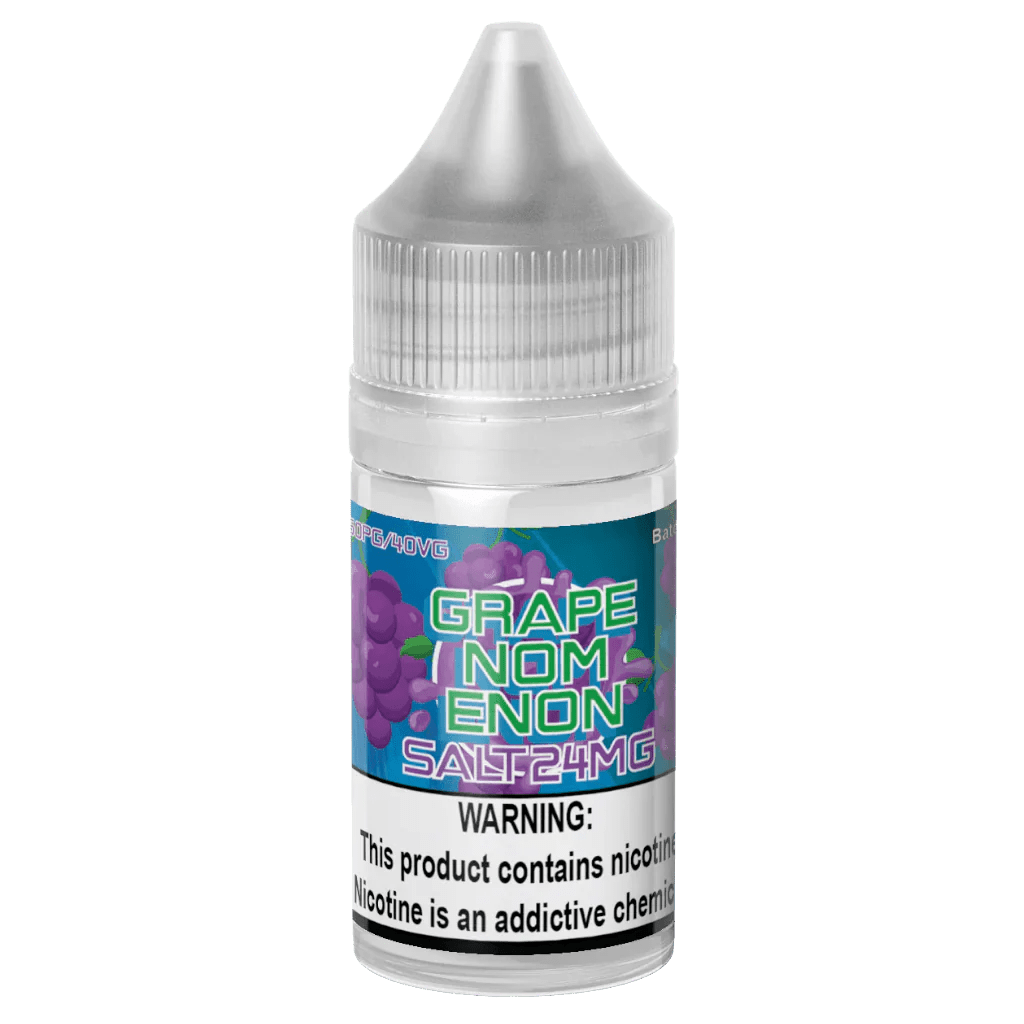 Grapenomenon SALT e-liquid by Nomenon E-Liquids in a 30mL bottle, featuring a grape flavor for vaping.