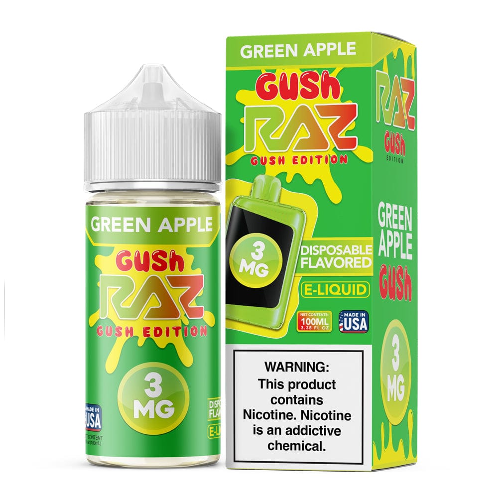 Pod Juice x Raz E-Liquid - 100mL — Green Apple GUSH