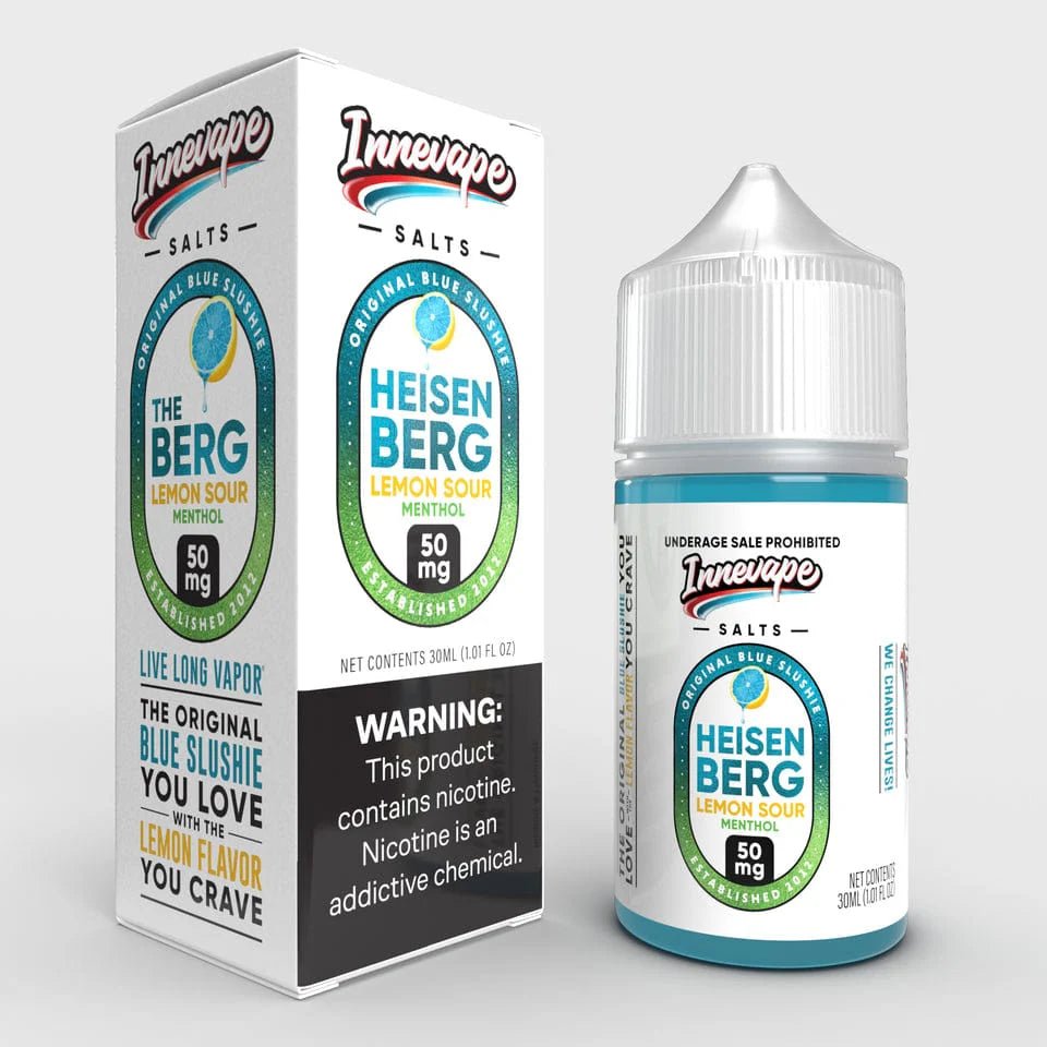 Innevape E-Liquids Salt - 30mL — Heisenberg Lemon Sour Menthol