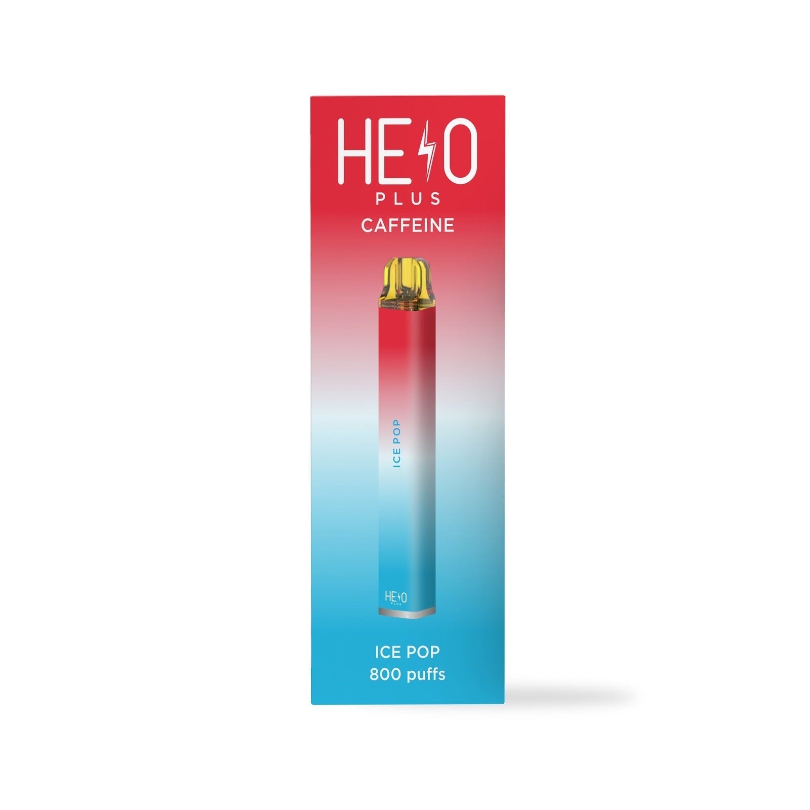 Helo Plus Caffeinated Zero Nicotine Vape | 800 Puff 0% Plus Caffeine — Ice Pop