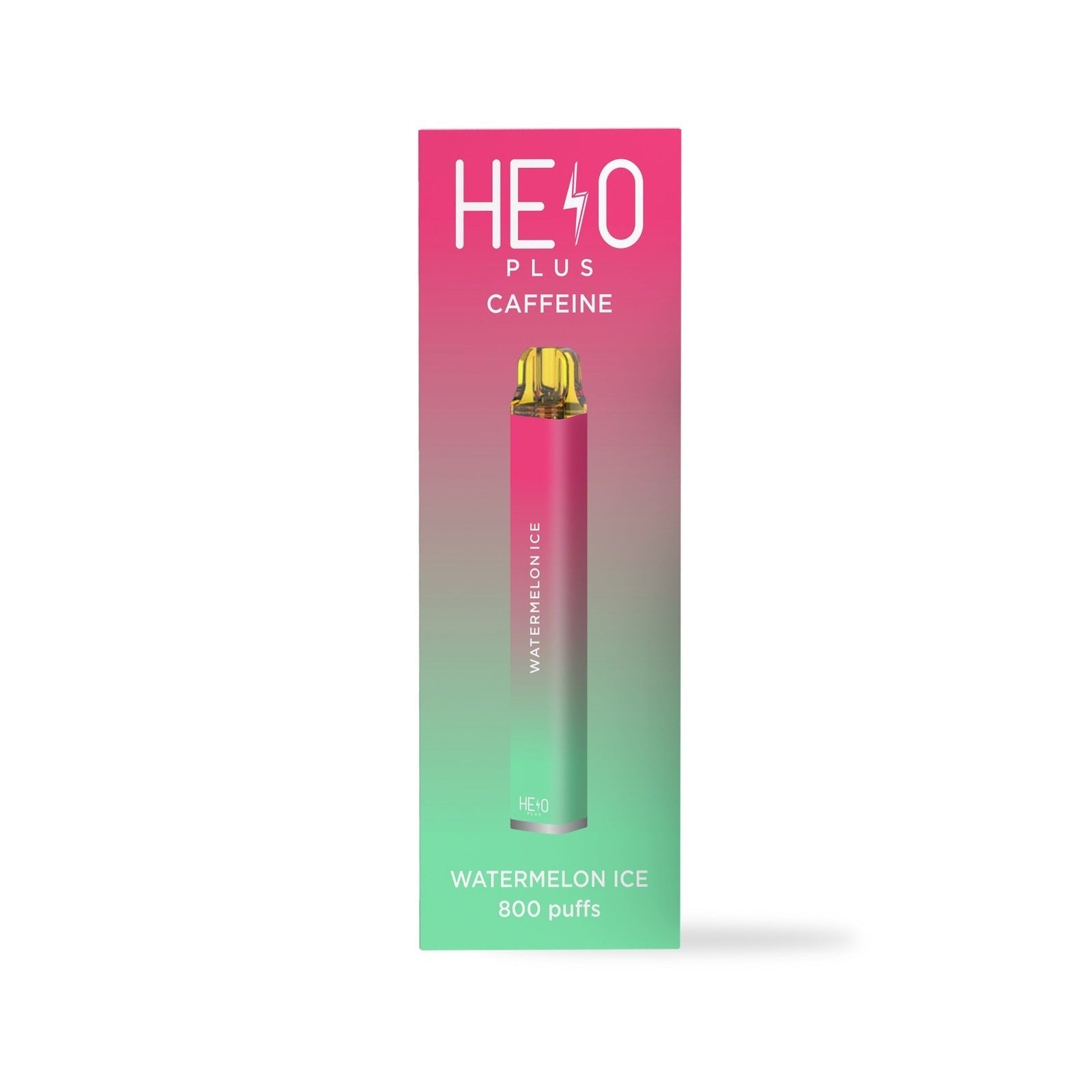 Helo Plus Caffeinated Zero Nicotine Vape | 800 Puff 0% Plus Caffeine — Watermelon Ice