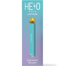 Helo Plus Caffeinated Zero Nicotine Vape | 800 Puff 0% Plus Caffeine — Aloe Grape