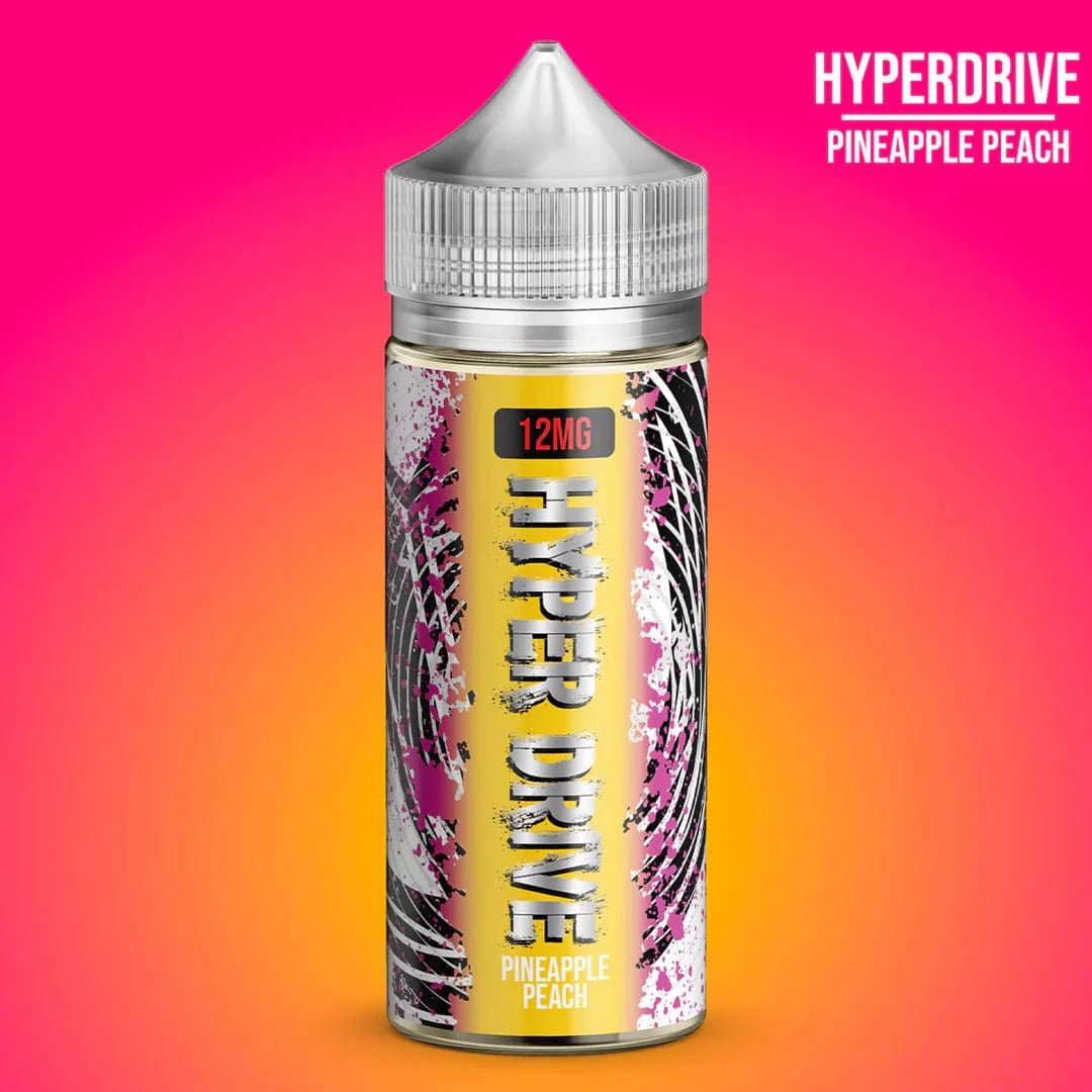 Vapergate Hyper Drive 100mL e-liquid bottle with colorful label, designed for vaping enthusiasts.