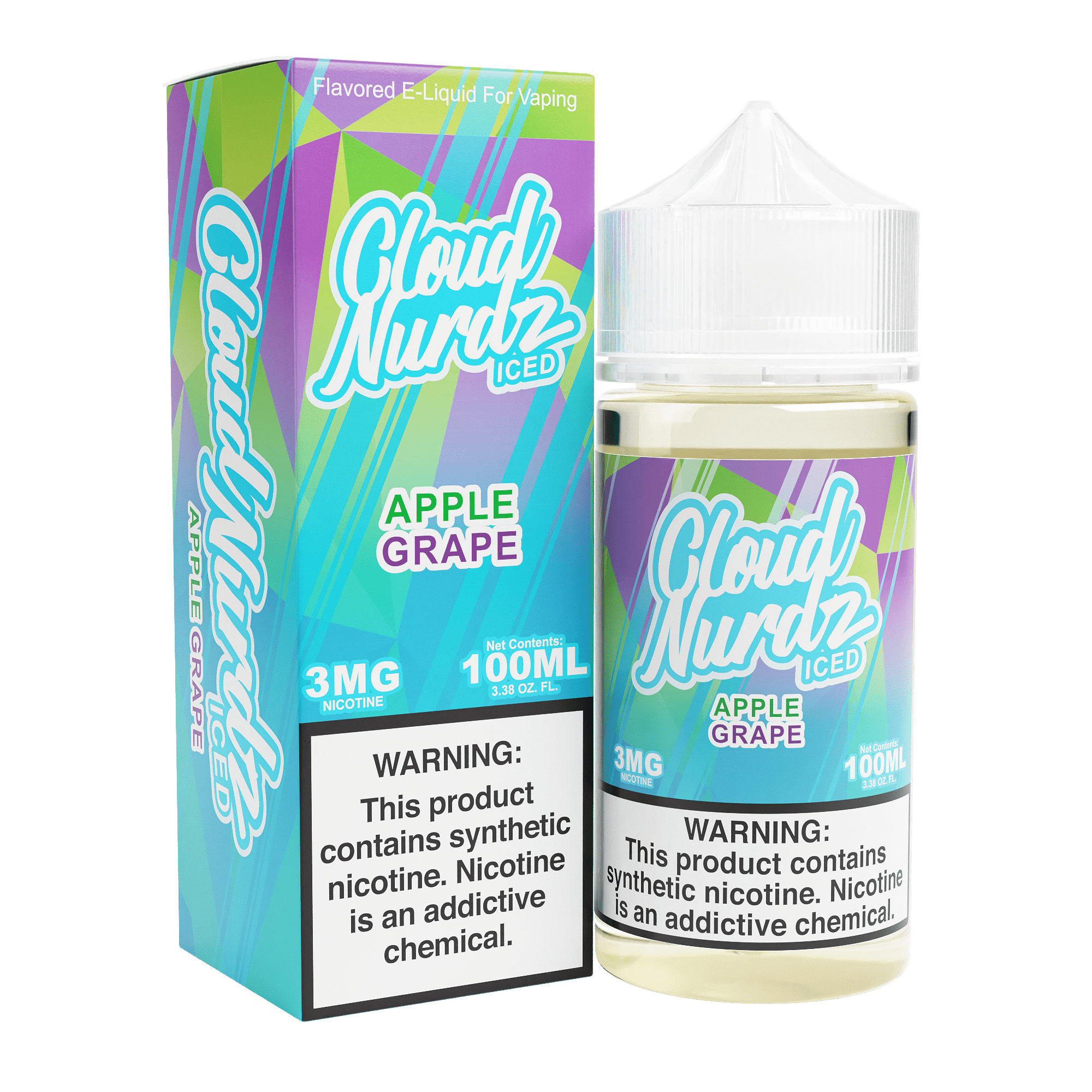 Cloud Nurdz - 100mL — ICED Apple Grape