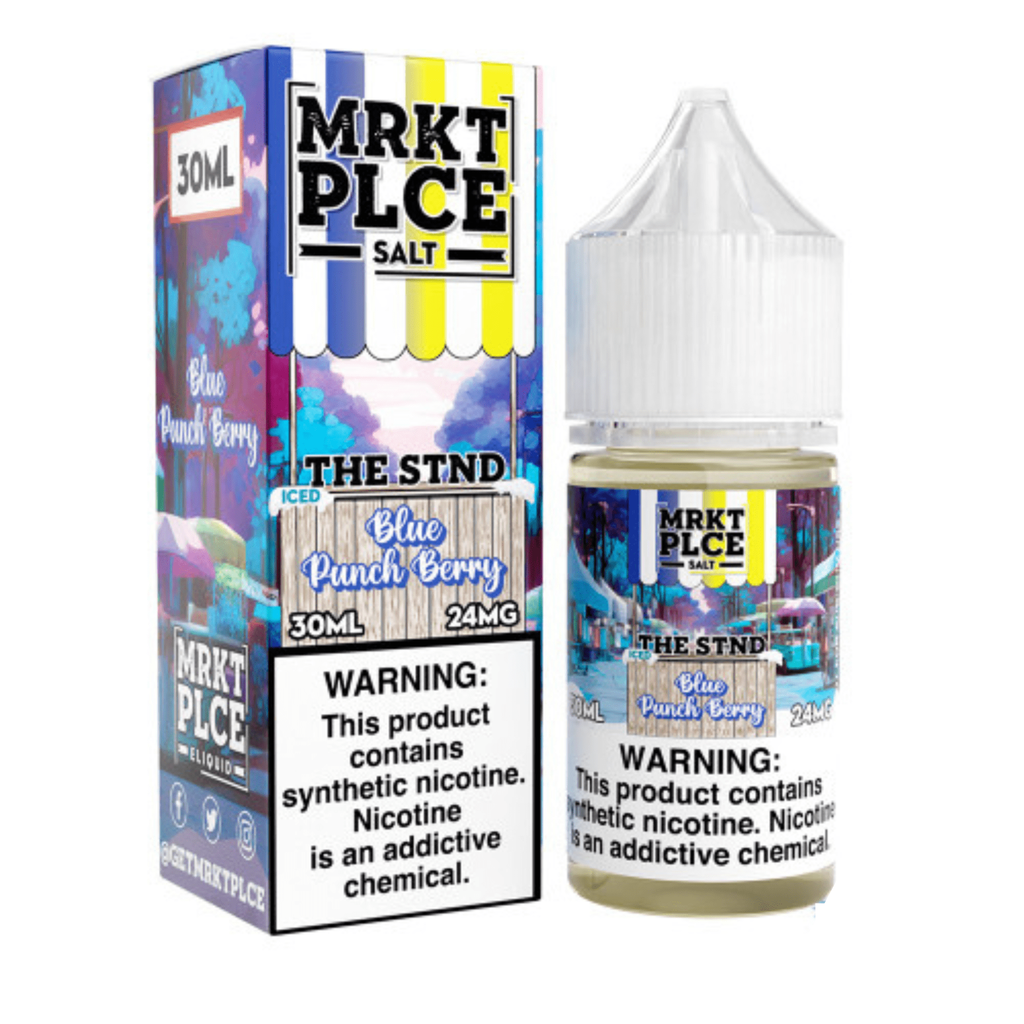 MRKT PLCE Salt - 30mL — ICED Blue Punchberry