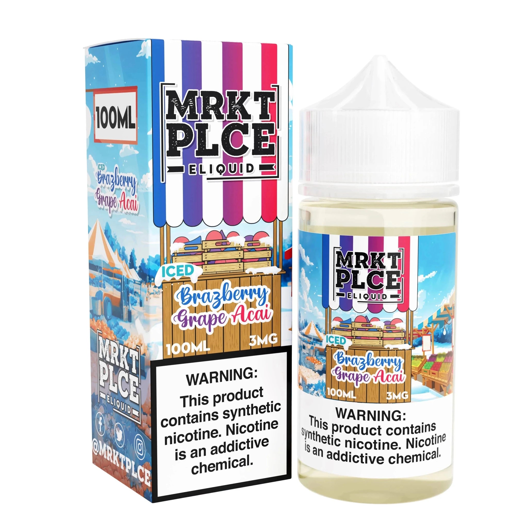 MRKT PLCE - 100mL — ICED Brazberry Grape Acai