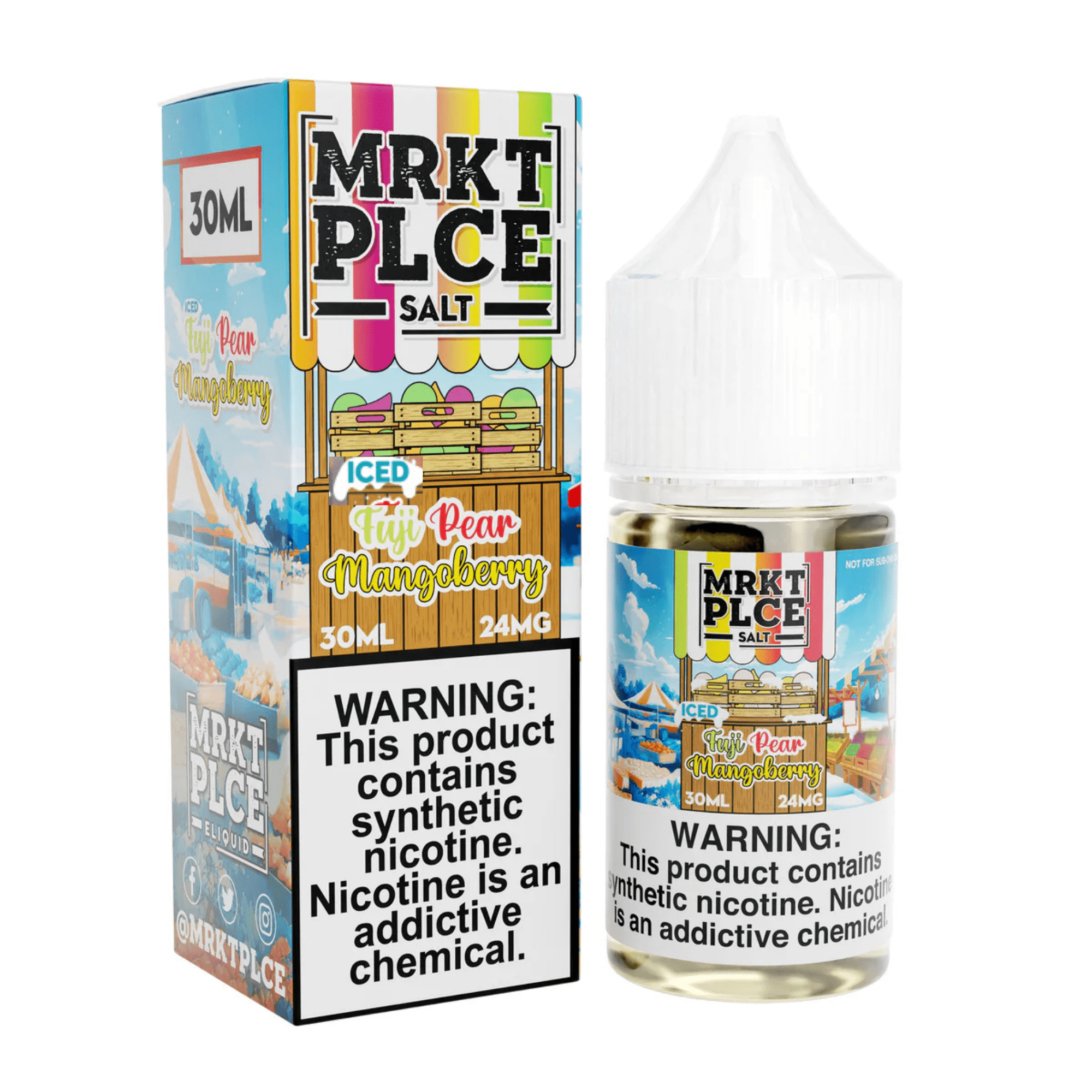 MRKT PLCE Salt - 30mL — ICED Fuji Pear Mangoberry