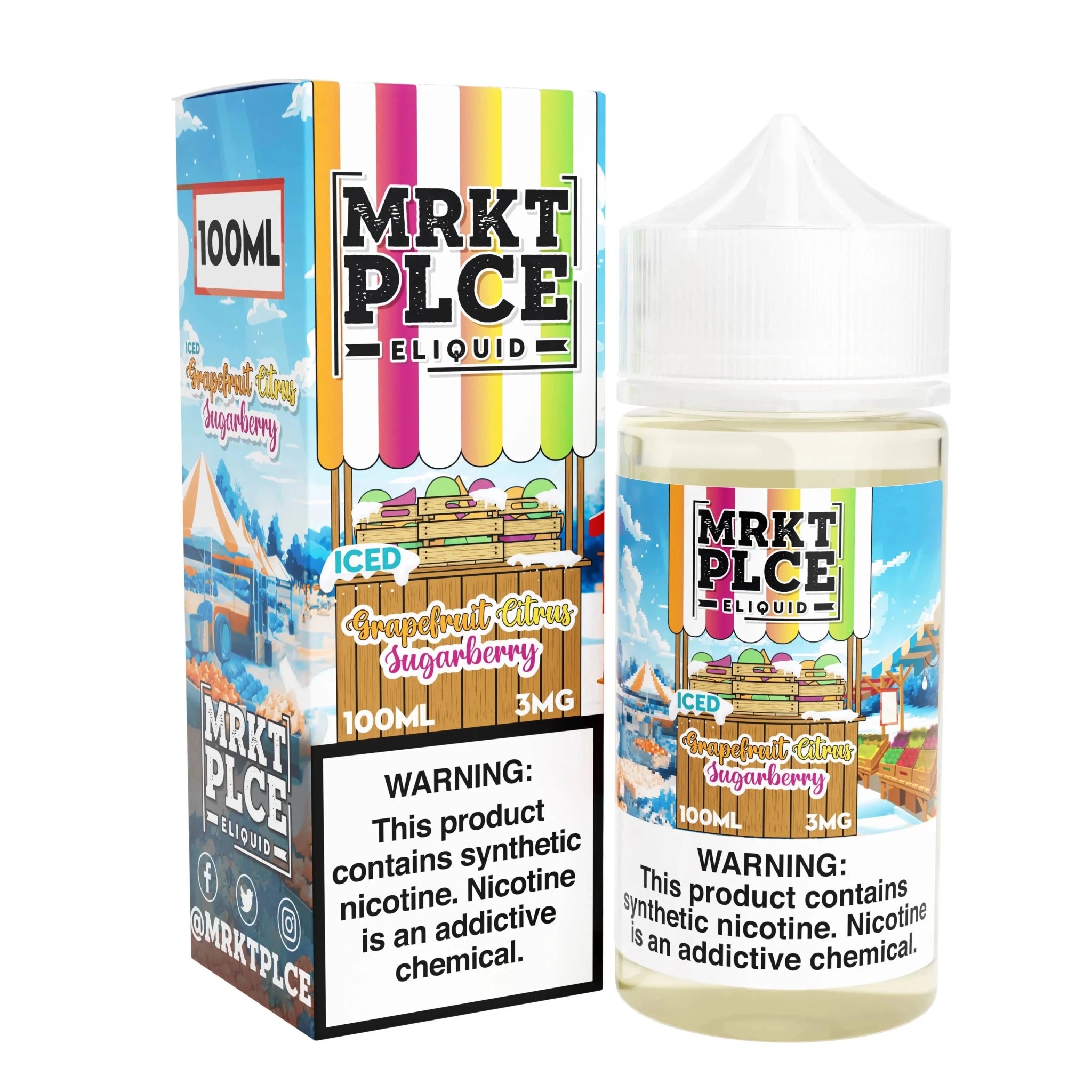 MRKT PLCE - 100mL — ICED Grapefruit Citrus Sugarberry