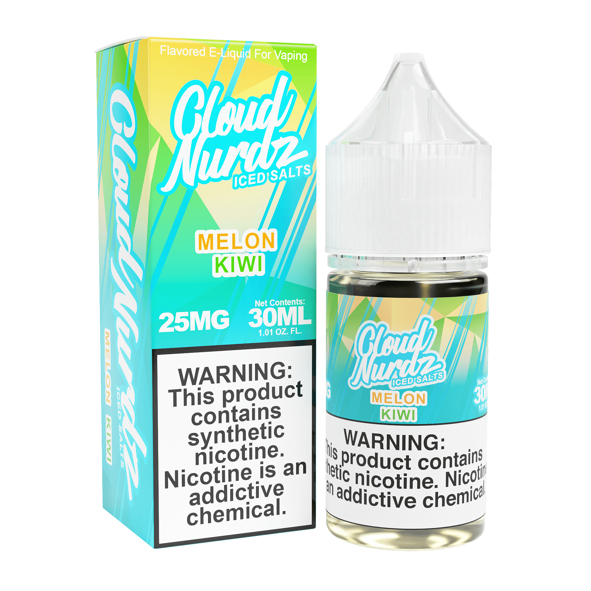 Cloud Nurdz Salt - 30mL — ICED Melon Kiwi