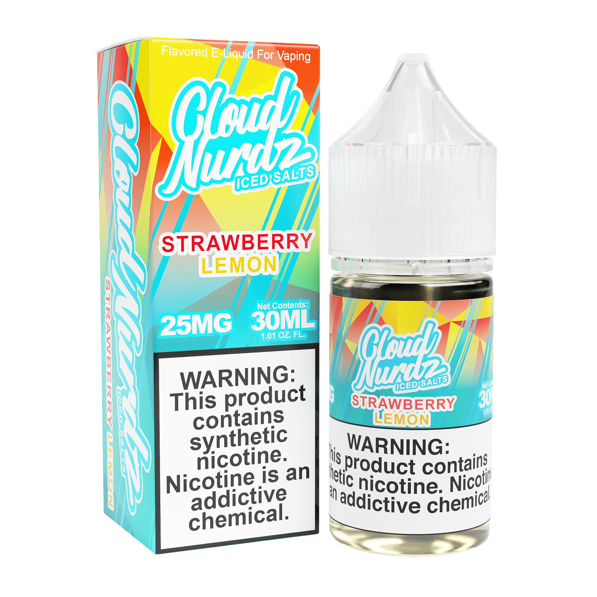 Cloud Nurdz Salt - 30mL — ICED Strawberry Lemon