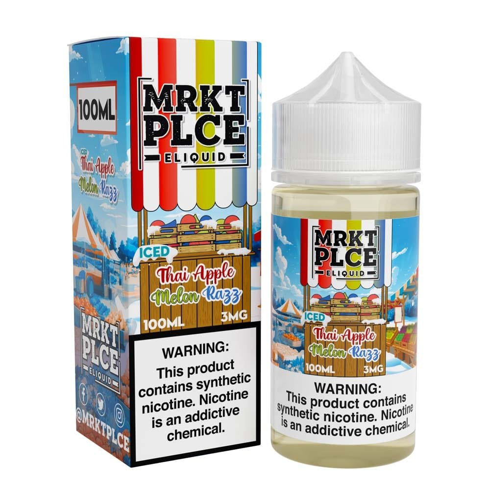 MRKT PLCE - 100mL — ICED Thai Apple Melon Razz