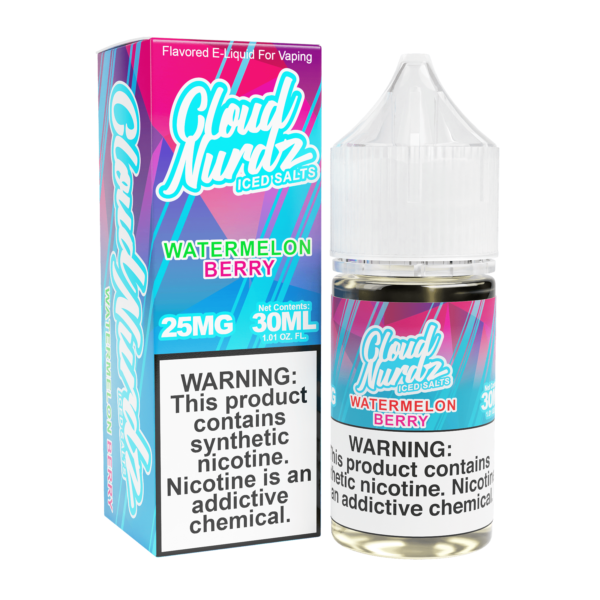 Cloud Nurdz Salt - 30mL — ICED Watermelon Berry