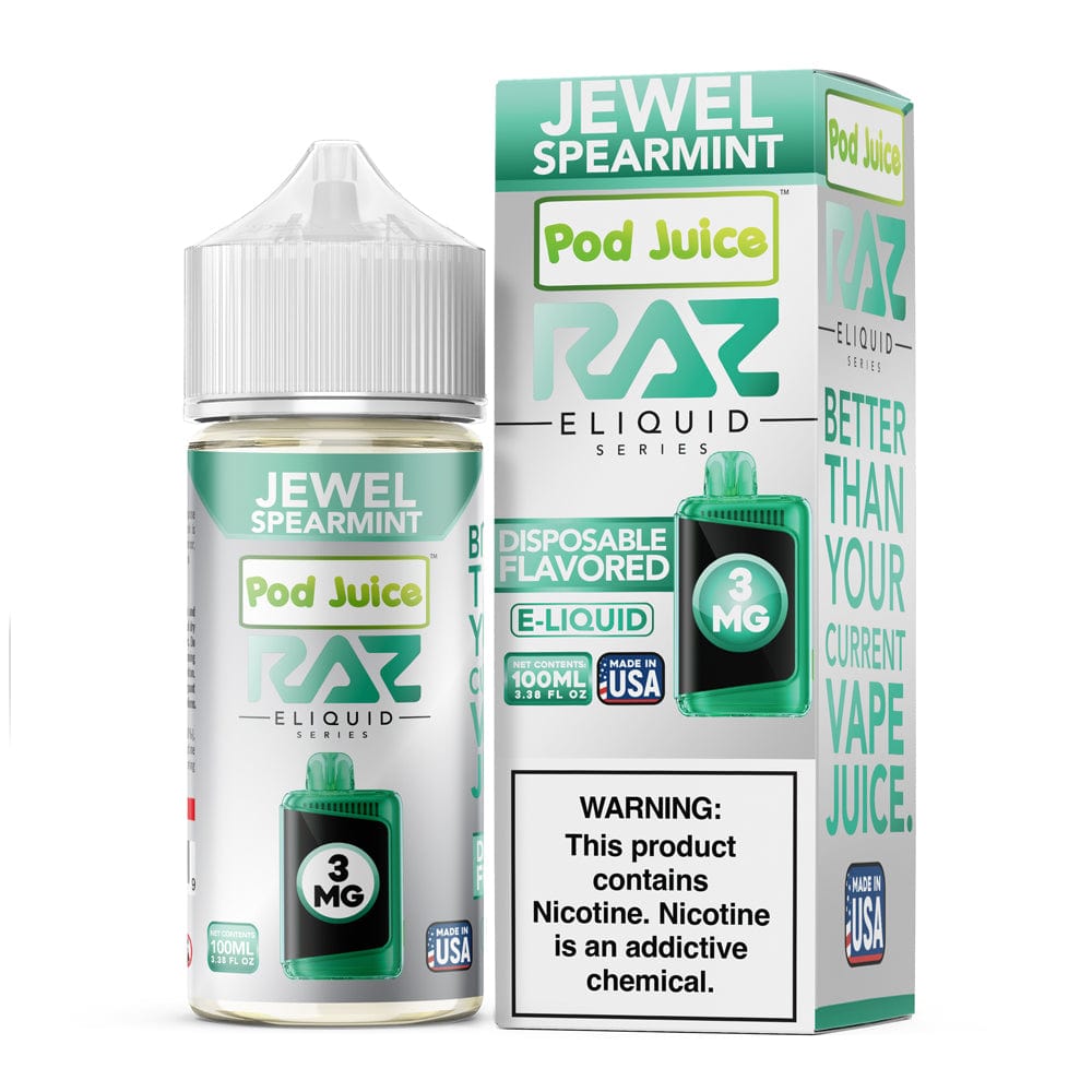 Pod Juice x Raz E-Liquid - 100mL — Jewel Spearmint