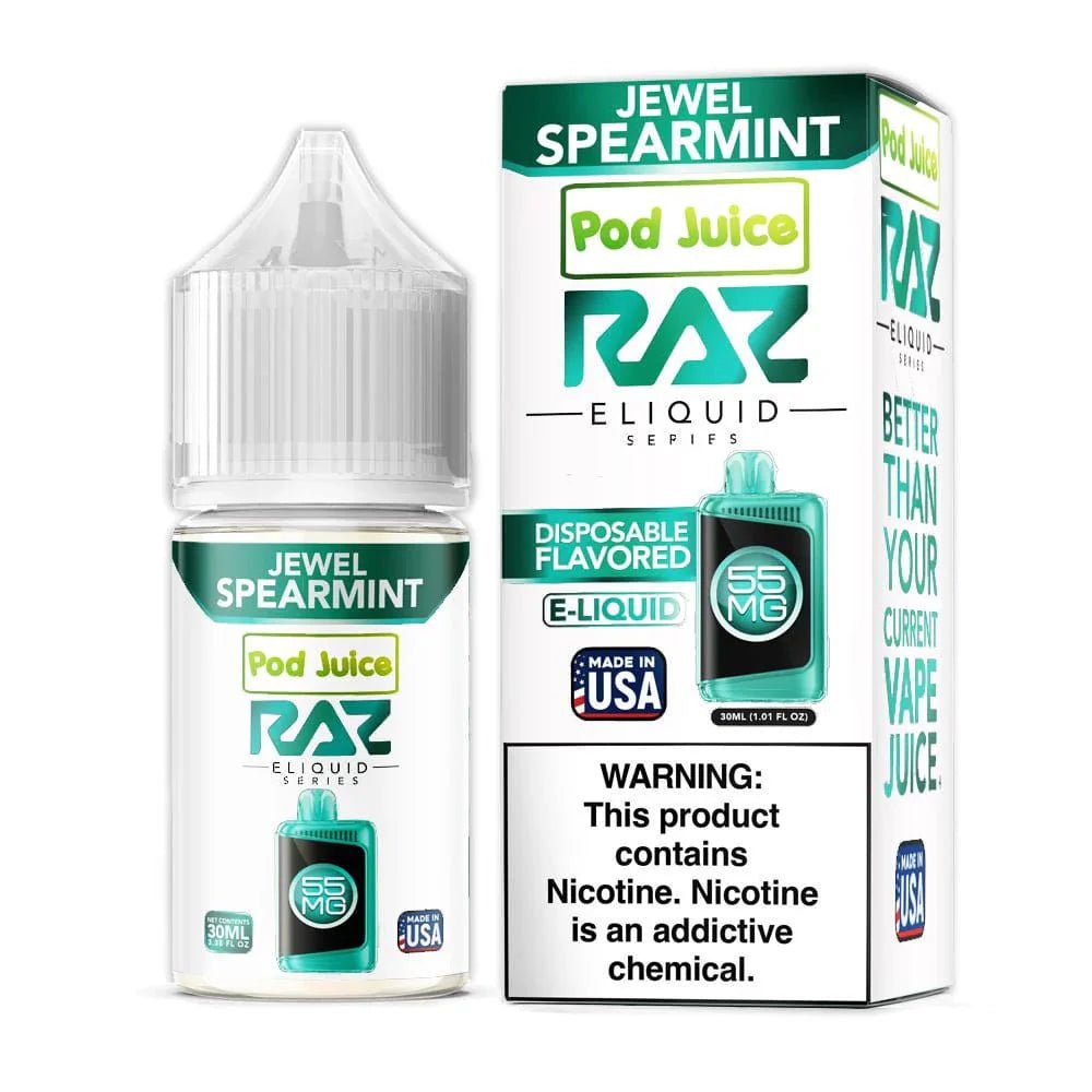 Pod Juice x Raz E-Liquid Salt - 30mL — Jewel Spearmint