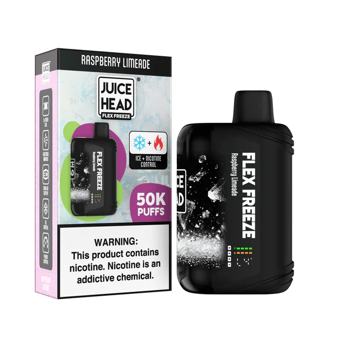 Juice Head Flex Freeze 50K Puffs — Raspberry Limeade