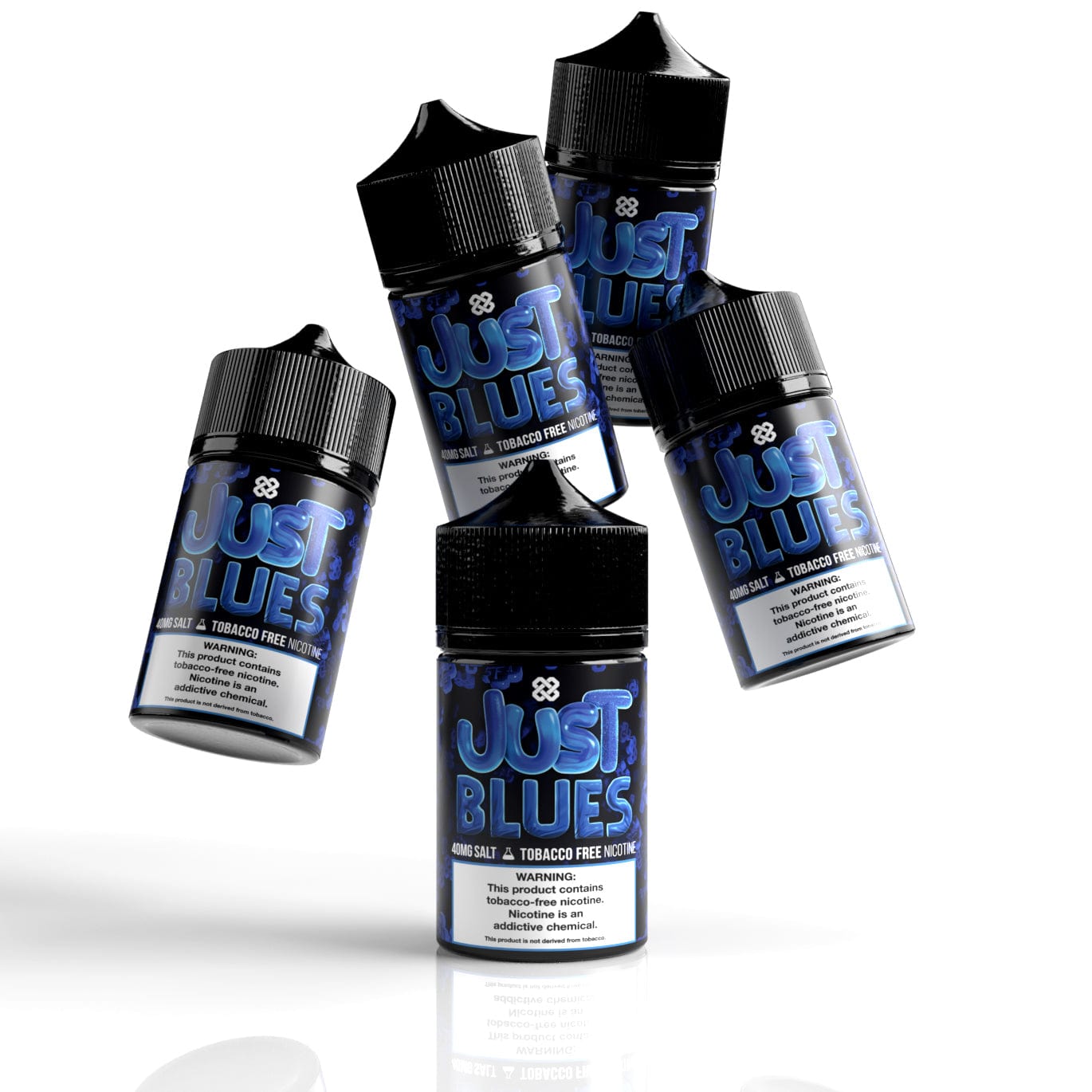 Excision Just Blues SALT Alt Zero e-liquid bottle, 30mL, with blue label and dropper cap, designed for vaping.