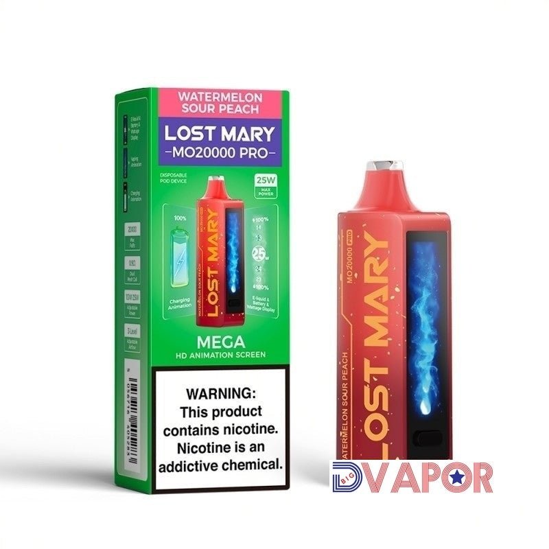 Lost Mary MO20000 Pro Disposable — Watermelon Sour Peach