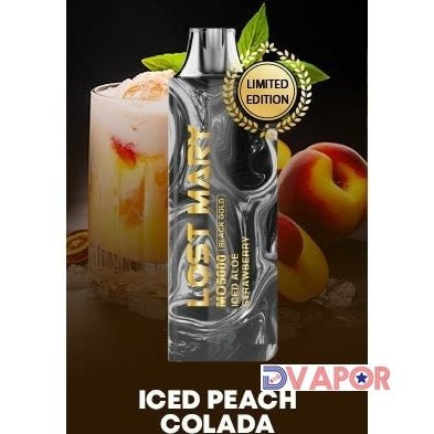 Lost Mary MO5000 Disposable — Iced Peach Colada (BLACK GOLD EDITION)