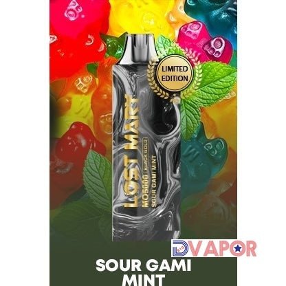 Lost Mary MO5000 Disposable — Sour Gami Mint (BLACK GOLD EDITION)