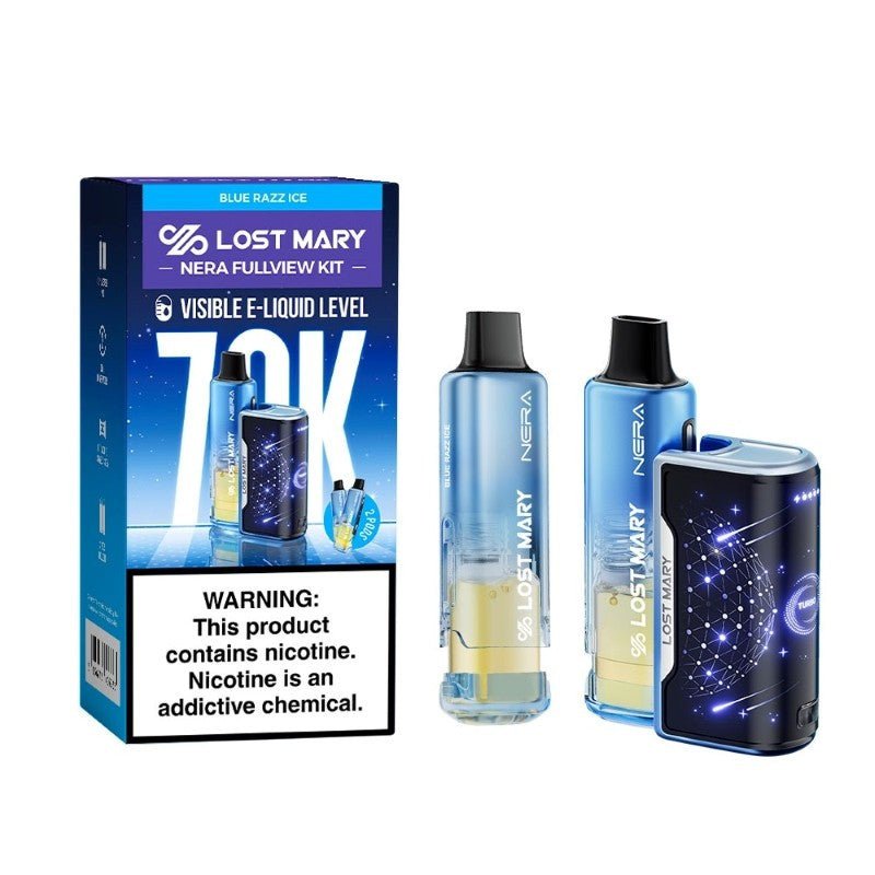 Lost Mary NERA 70K Disposable KIT | Includes 2 PODS — Blue Razz ICE