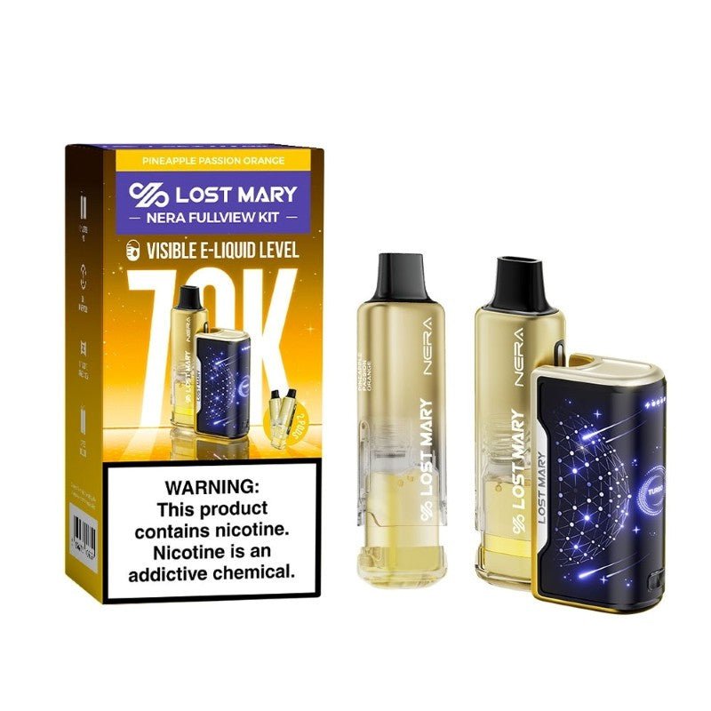 Lost Mary NERA 70K Disposable KIT | Includes 2 PODS — Pineapple Passion Orange